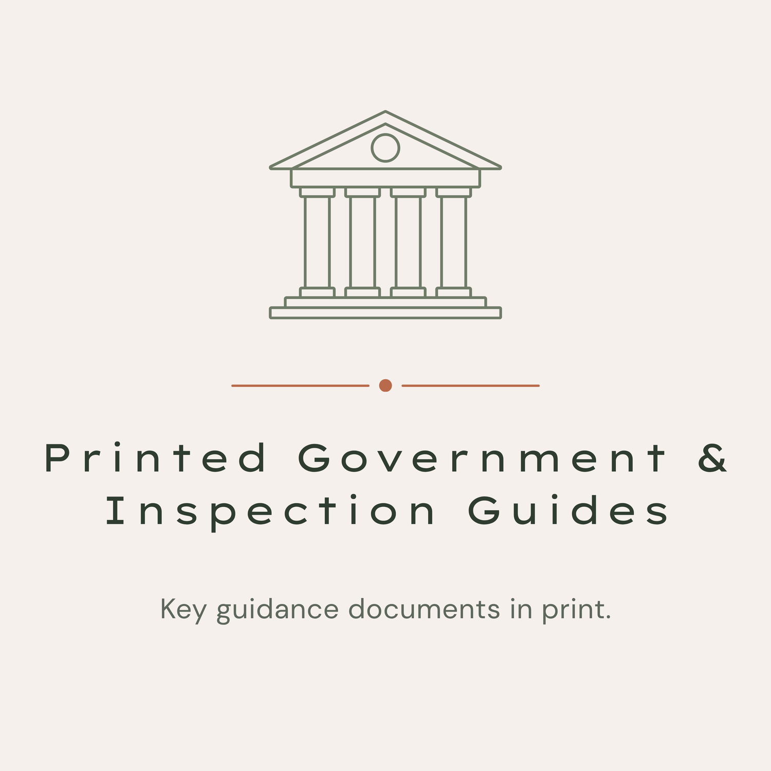 Printed Government & Inspection Resources