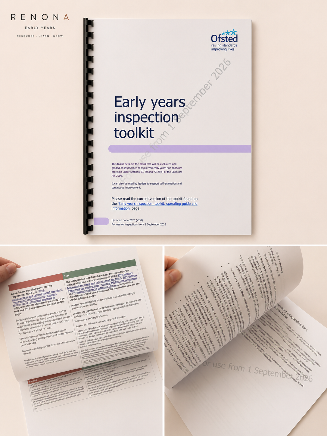 2026 Ofsted Early Years Toolkit - Printed and Bound